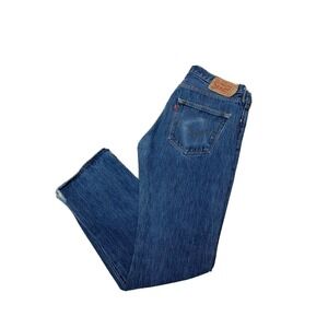 Levi's 501 Men's Jeans Sz W32 L32 Blue Denim  Straight Leg Blue Denim